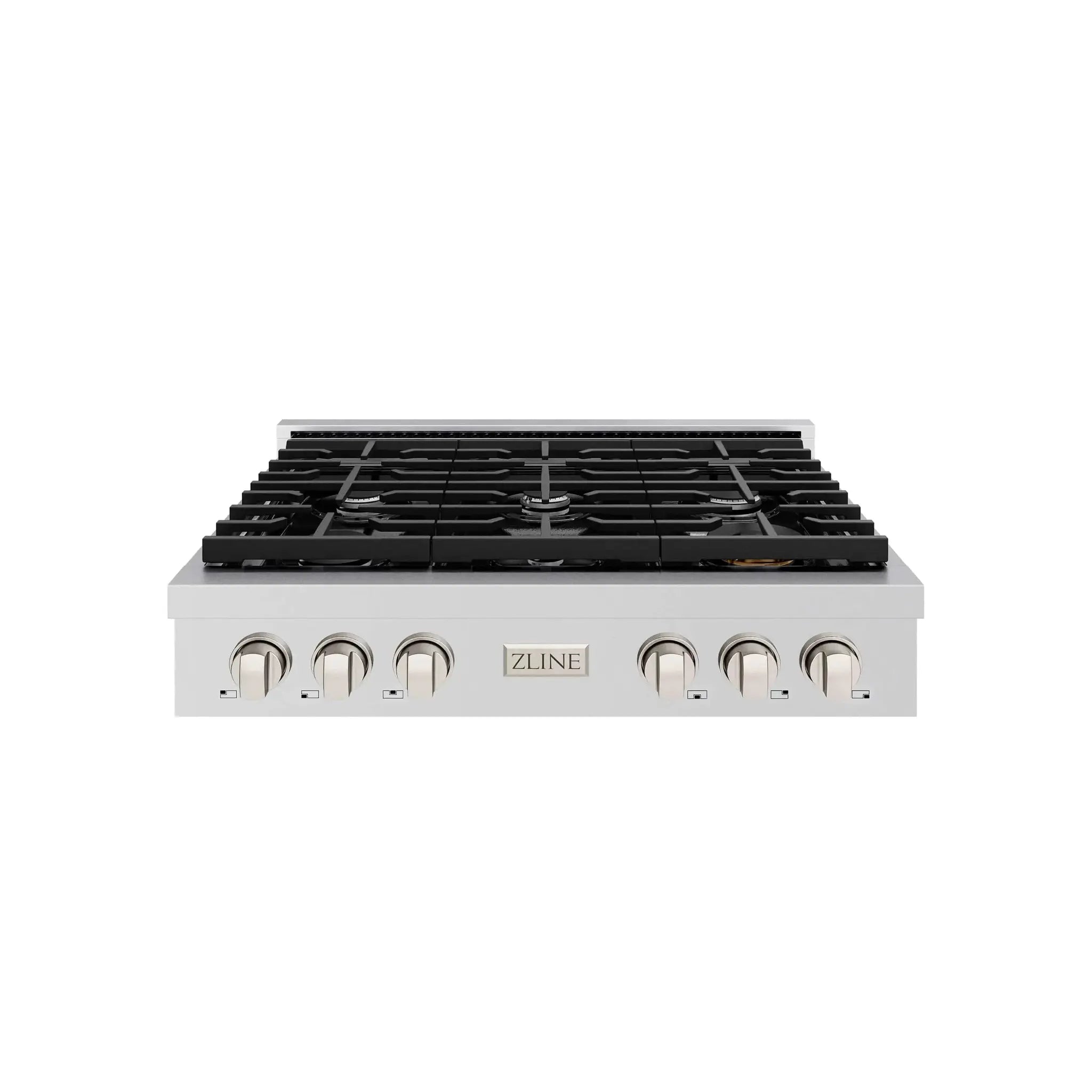 ZLINE 36" Paramount Gas Rangetop Stainless Steel SRT36 by Farmhouse Kitchen and Bath