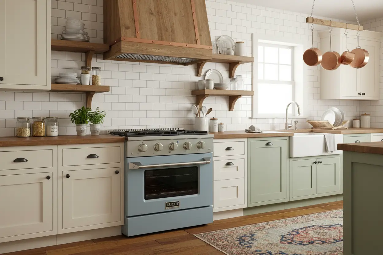 Kucht 30” Pro-Style Kitchen Dual Fuel Range - KDF302/LP-LB by Farmhouse Kitchen and Bath