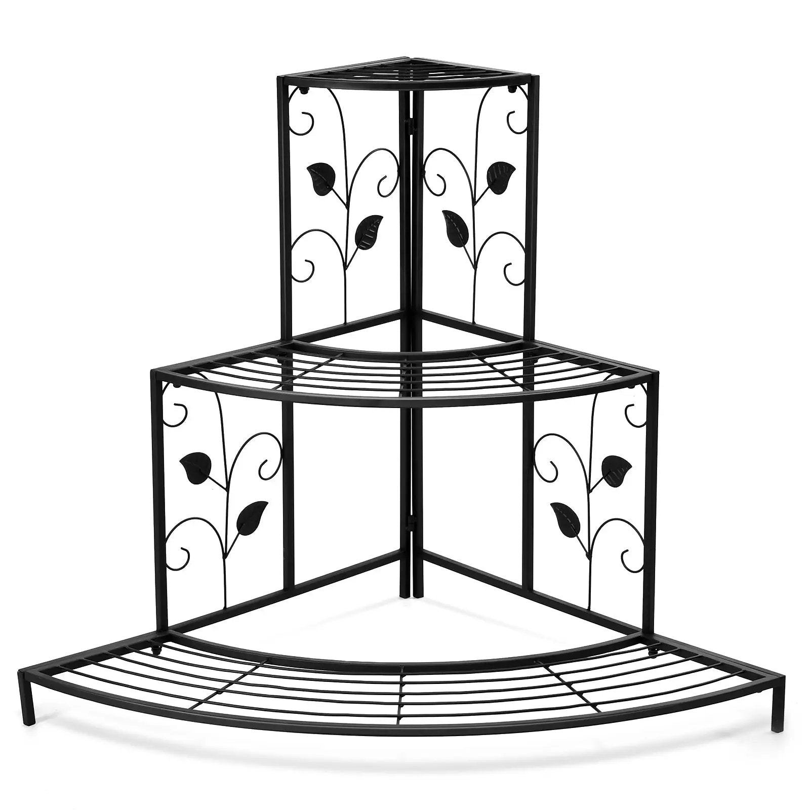 3 Tier Floral Corner Metal Plant Pot Rack by DirectDeals