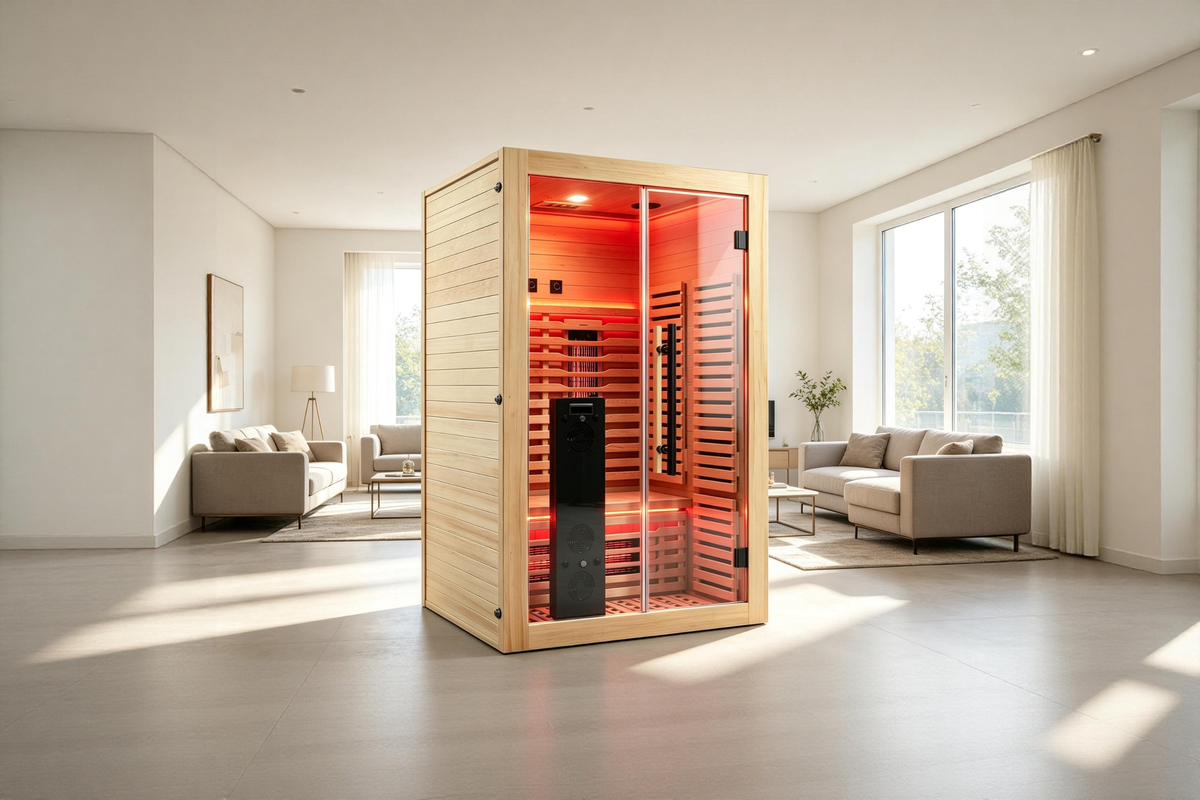Blisspod I Venetian RED I All-In-One - Full Spectrum + Red Light Therapy I Indoor Premium Sauna I 2 Person, photo 8 of 19