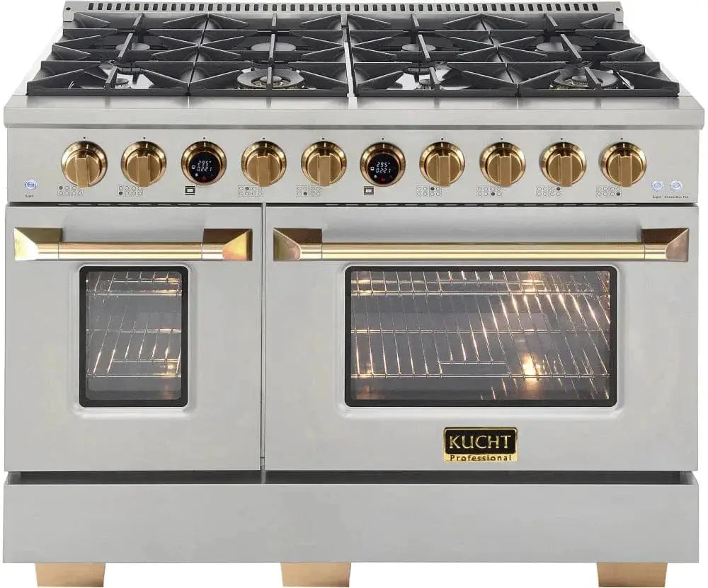 Kucht KX Series 48" Freestanding Dual Fuel Range KXP48-GL by Farmhouse Kitchen and Bath