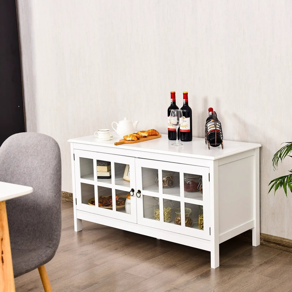 50 Inch Modern Wood Large TV Stand Entertainment Center for TV, photo 16 of 16