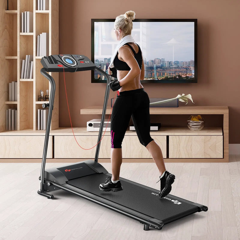 1.0 HP Electric Mobile Power Foldable Treadmill with Operation Display for Home by DirectDeals