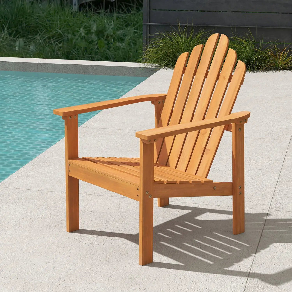 Stackable Adirondack Chairs - Solid Acacia Wood (2-Pack), photo 9 of 16