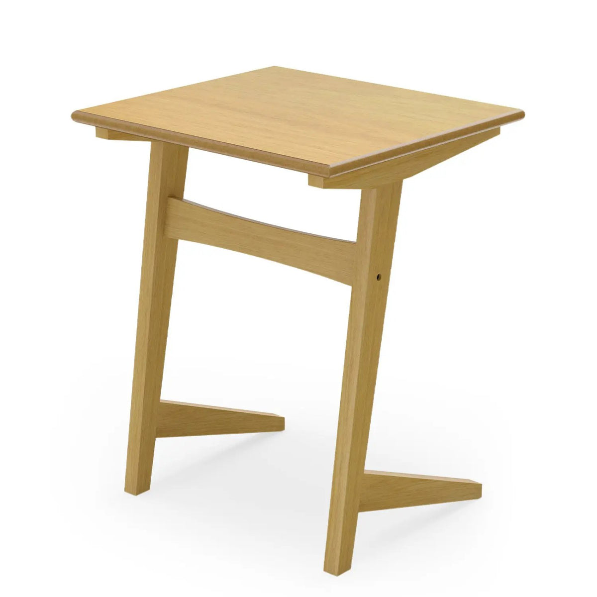 C-Shaped End Table Set of 2 with Wood Veneer Top, photo 11 of 16