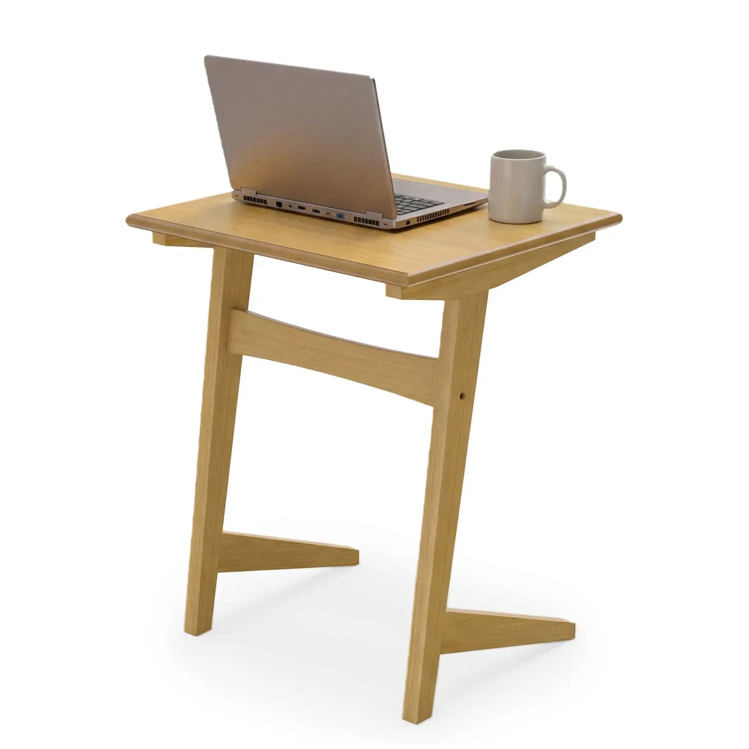 C-Shaped End Table Set of 2 with Wood Veneer Top by DirectDeals