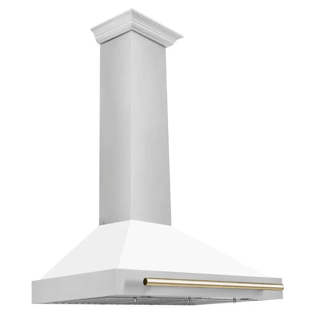 ZLINE 36" Autograph Stainless Wall Range Hood KB4STZ-WM36-G by Farmhouse Kitchen and Bath