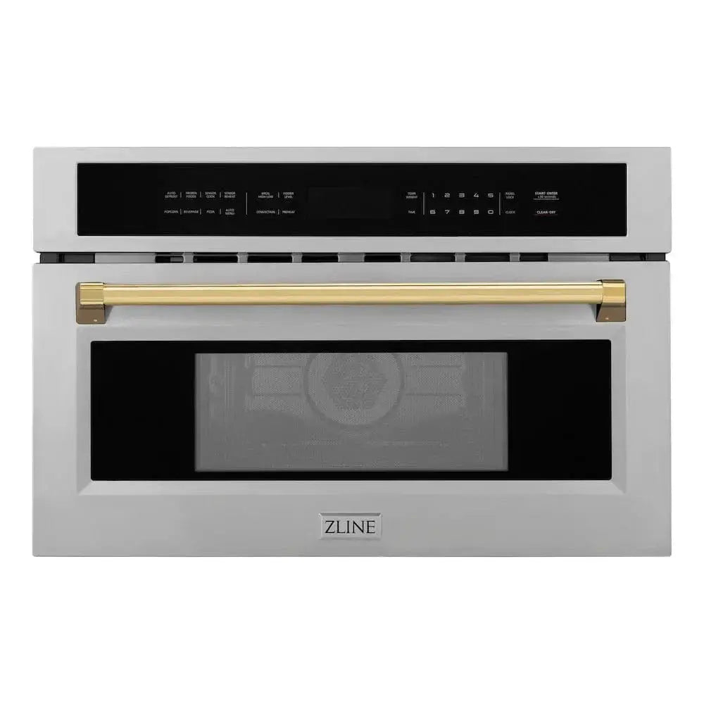 ZLINE 30” Convection Microwave, Stainless Steel, Gold MWOZ-30-G by Farmhouse Kitchen and Bath