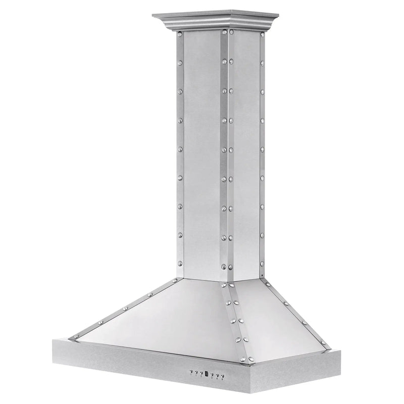 ZLINE 36" Designer Series Stainless Island Range Hood, KB2i-4SSXS-36 by Farmhouse Kitchen and Bath