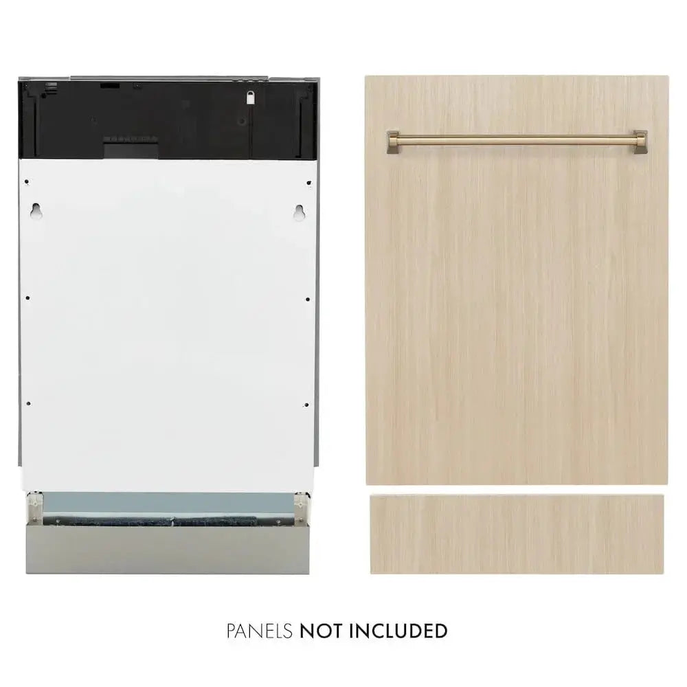 ZLINE Autograph 18" Dishwasher Stainless, Champagne Bronze DWVZ-18-CB by Farmhouse Kitchen and Bath