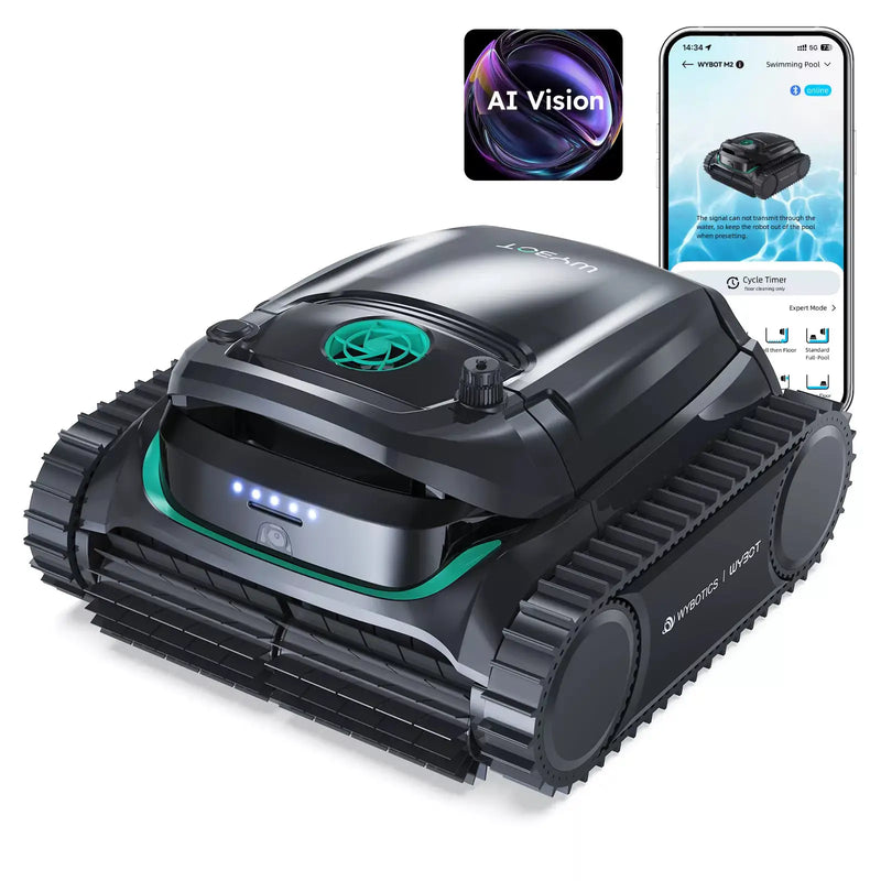 WYBOT M2 Vision Tech High-End Cordless Robotic Pool Cleaner by WYBOT