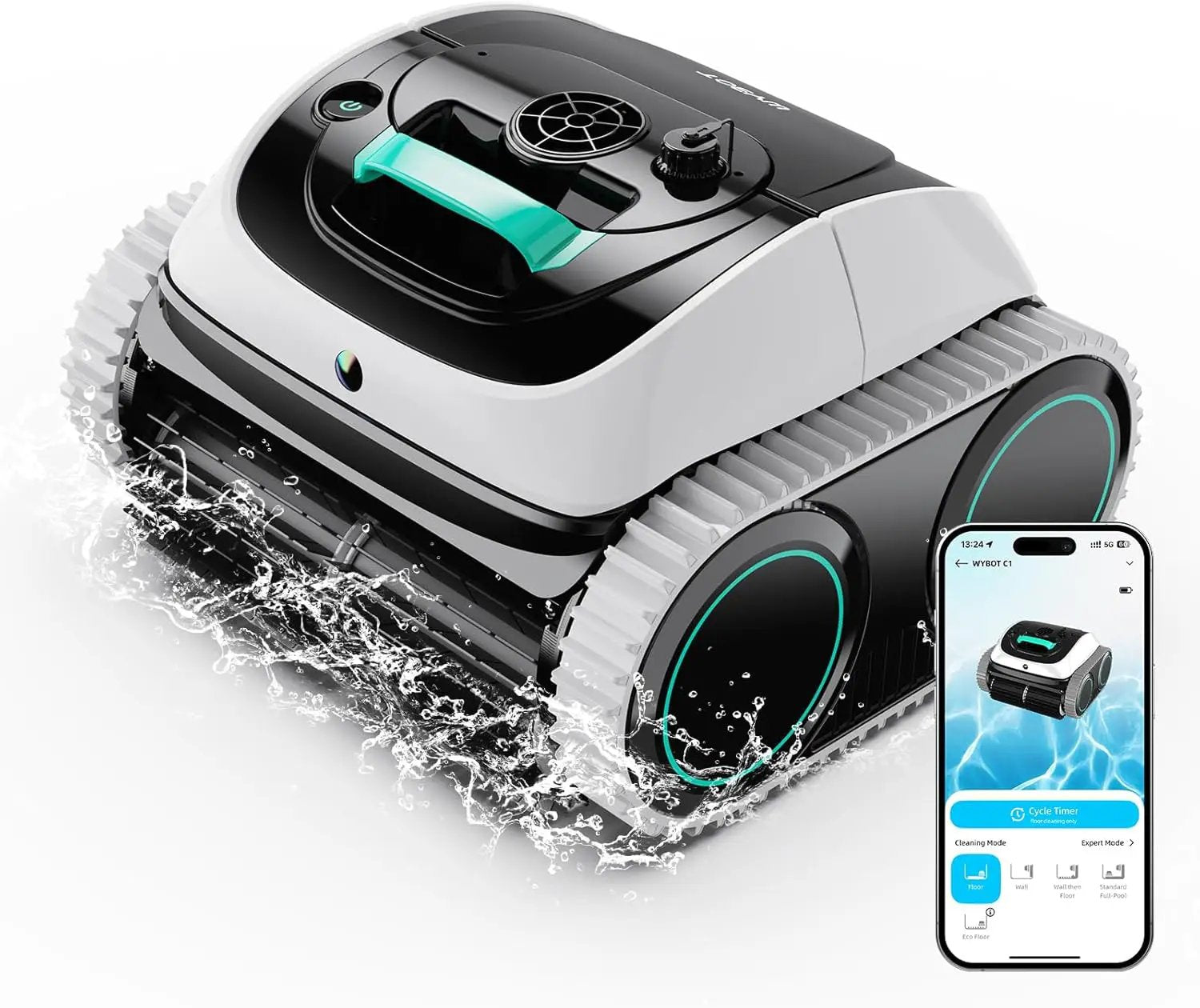 (2026 Upgrade) WYBOT C1 Cordless Robotic Pool Cleaner by WYBOT