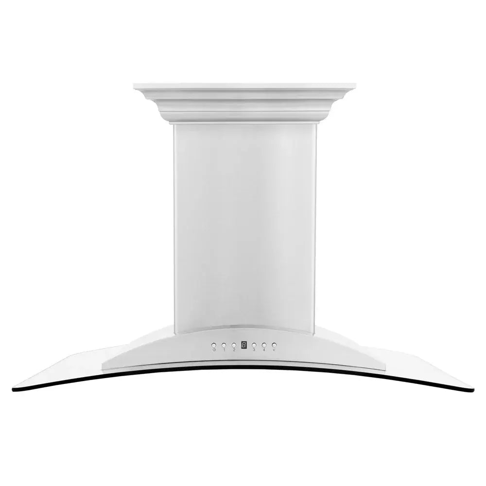 ZLINE 30" CrownSound‚ Ducted Vent Island Mount Range Hood in Stainless Steel with Built-in Bluetooth Speakers, GL9iCRN-BT-30 by Farmhouse Kitchen and Bath