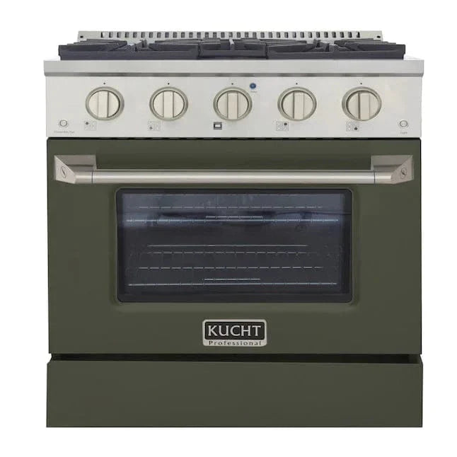 Kucht 30” Pro-Style Kitchen Dual Fuel Range - KDF302/LP-OG by Farmhouse Kitchen and Bath