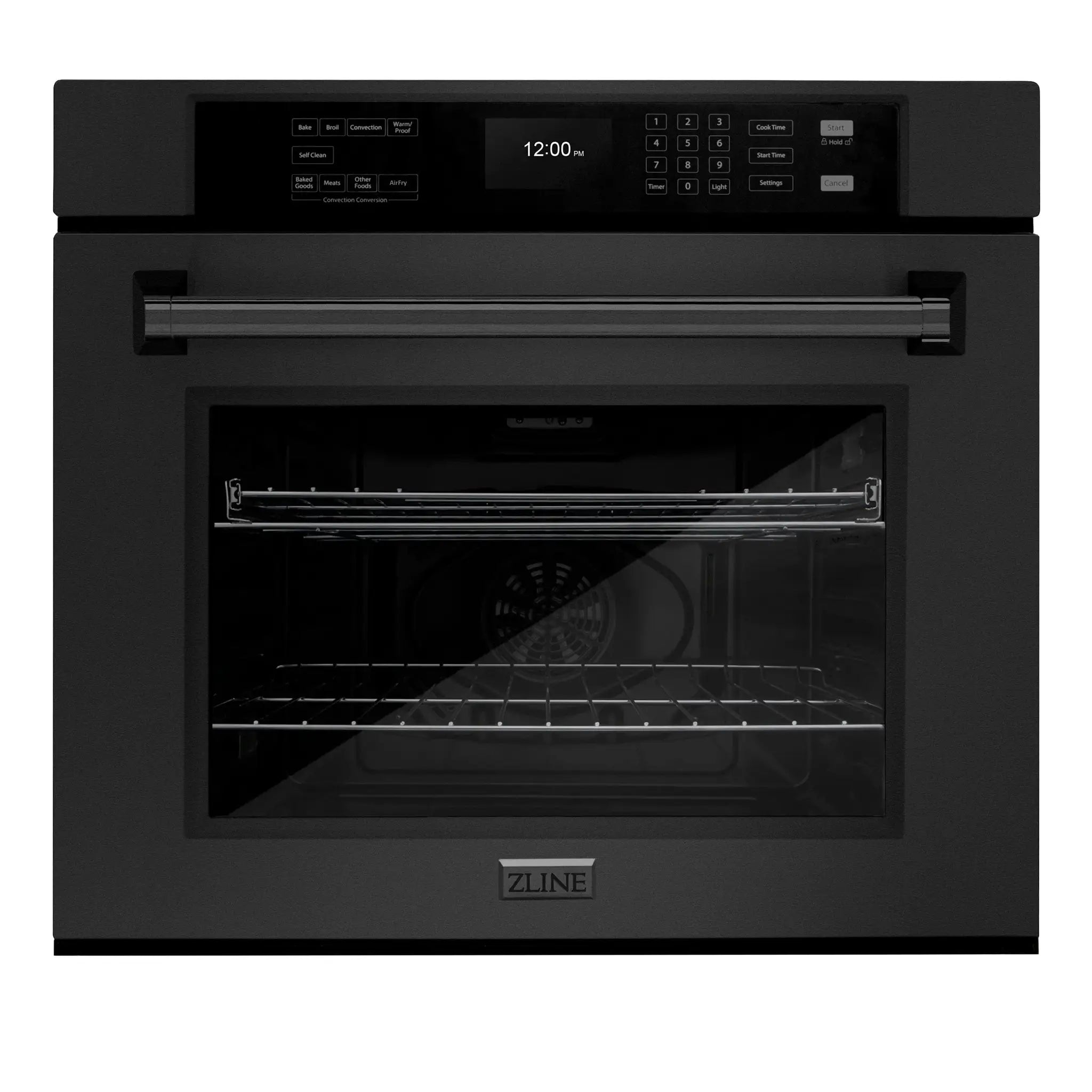 ZLINE 30 "Professional True Convection Single Wall Oven, Air Fry, Self Clean, Black Stainless Steel, WASB-30 by Farmhouse Kitchen and Bath