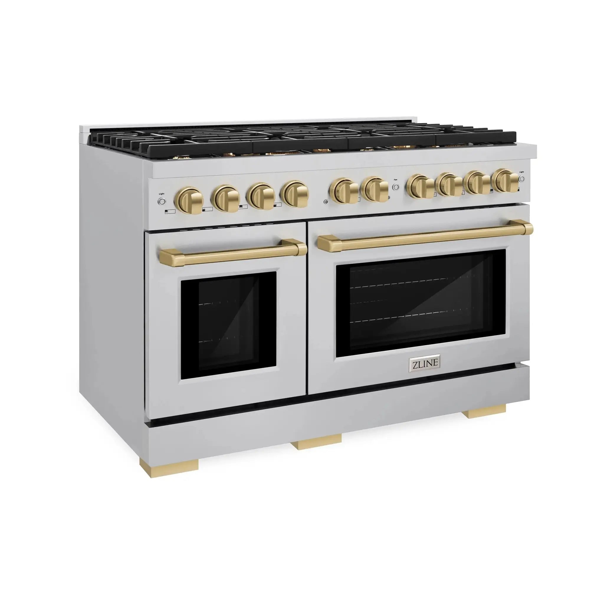 ZLINE 48"Paramount Dual Fuel Range Stainless Steel Champagne Bronze SDRZ-48-CB by Farmhouse Kitchen and Bath