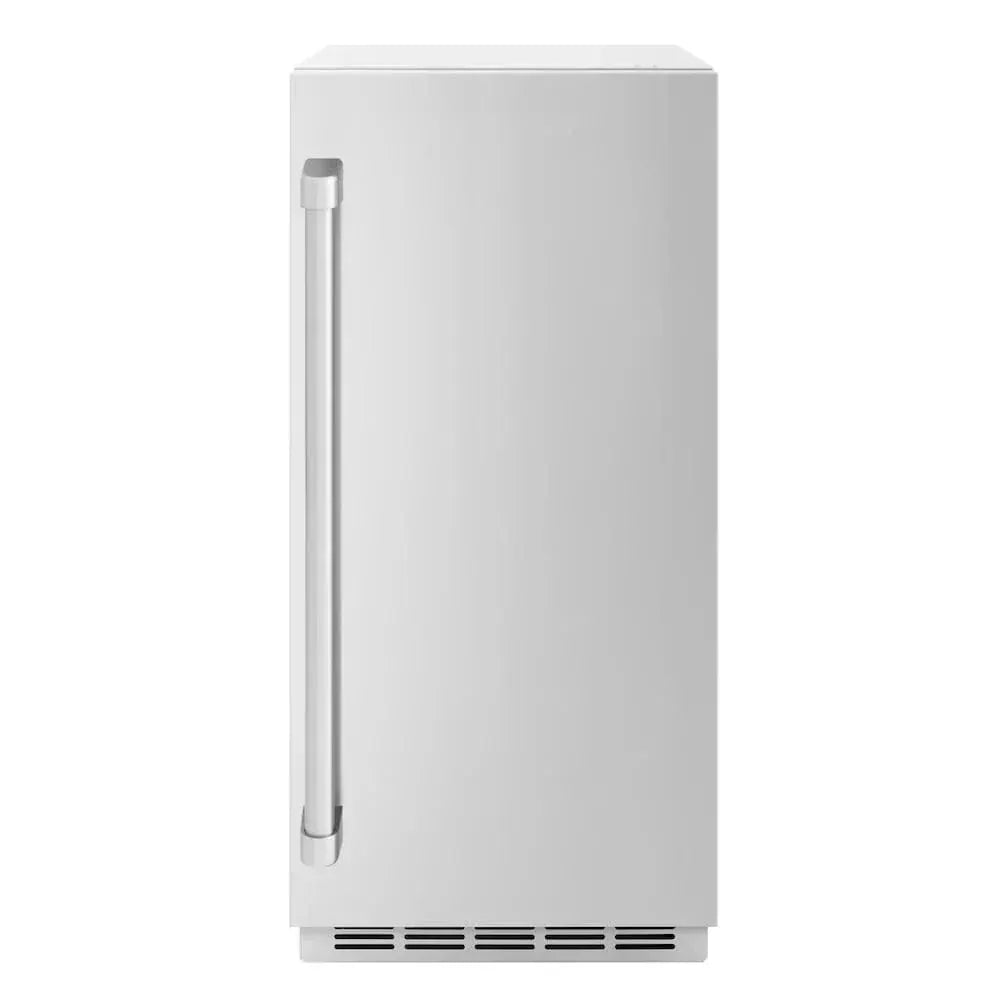 ZLINE 15" Touchstone Clear Cube Ice Maker Drain Pump Solid Stainless Steel Door ICCD-ST-15 by Farmhouse Kitchen and Bath
