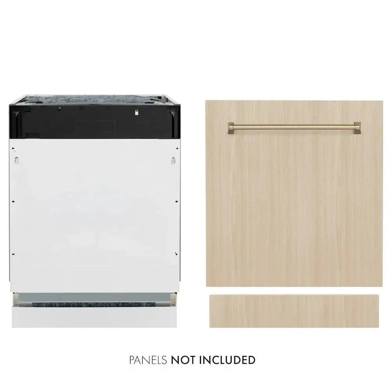ZLINE Autograph 24" Dishwasher Stainless, Gold DWVZ-24-G by Farmhouse Kitchen and Bath