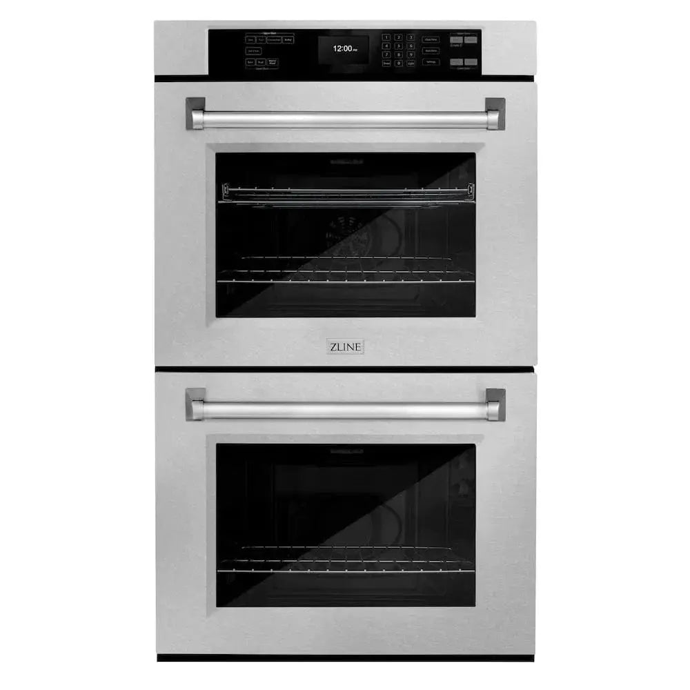 ZLINE 30"Professional True Convection Double Wall Oven, Air Fry, Self Clean, DuraSnow® Stainless Steel WADS-30 by Farmhouse Kitchen and Bath