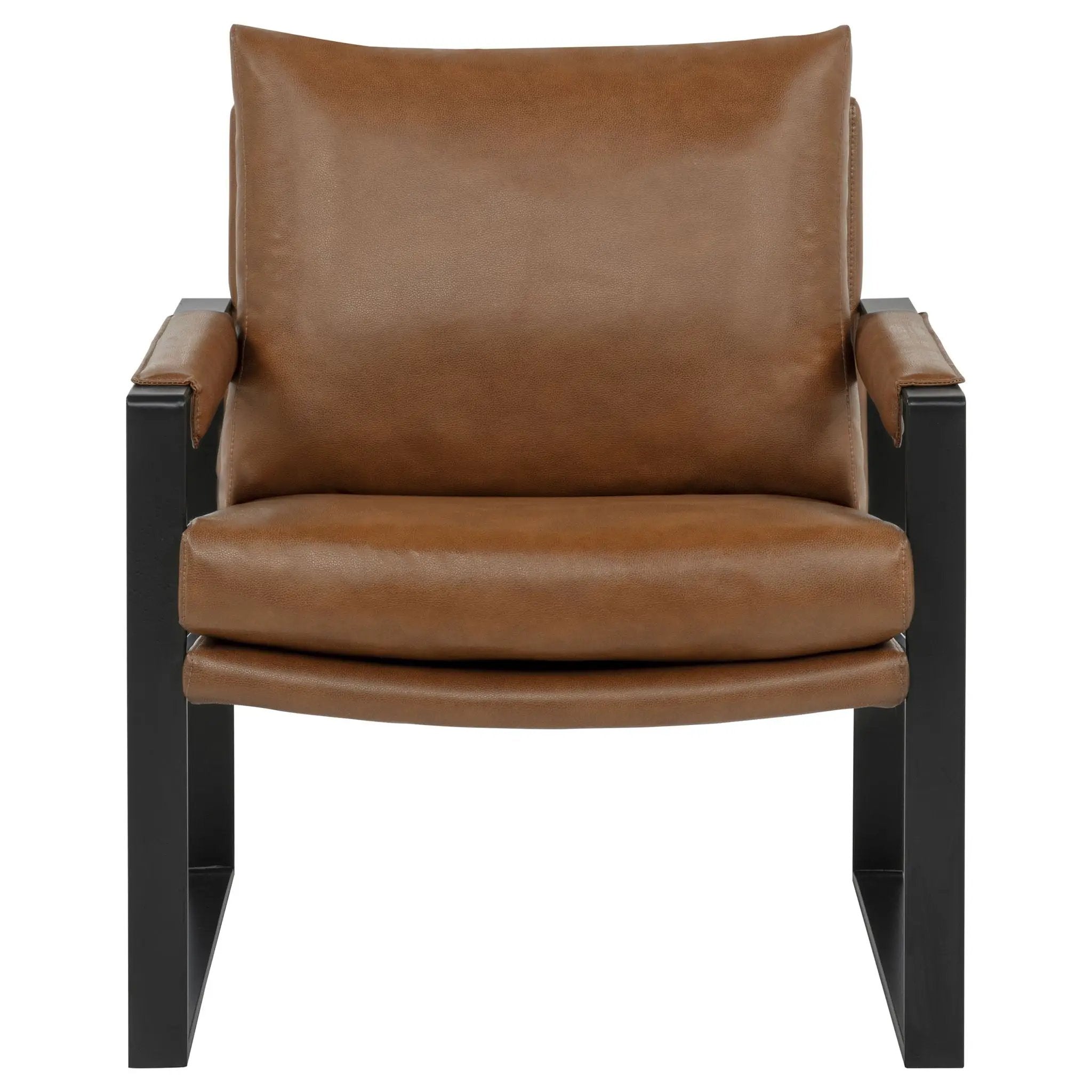 Rosalind Upholstered Track Arm Accent Chair Brown by Unique Piece Furniture
