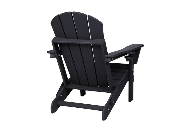 Folding Adirondack Chair with Side Table, 3-Piece Set by HouseOfZazla