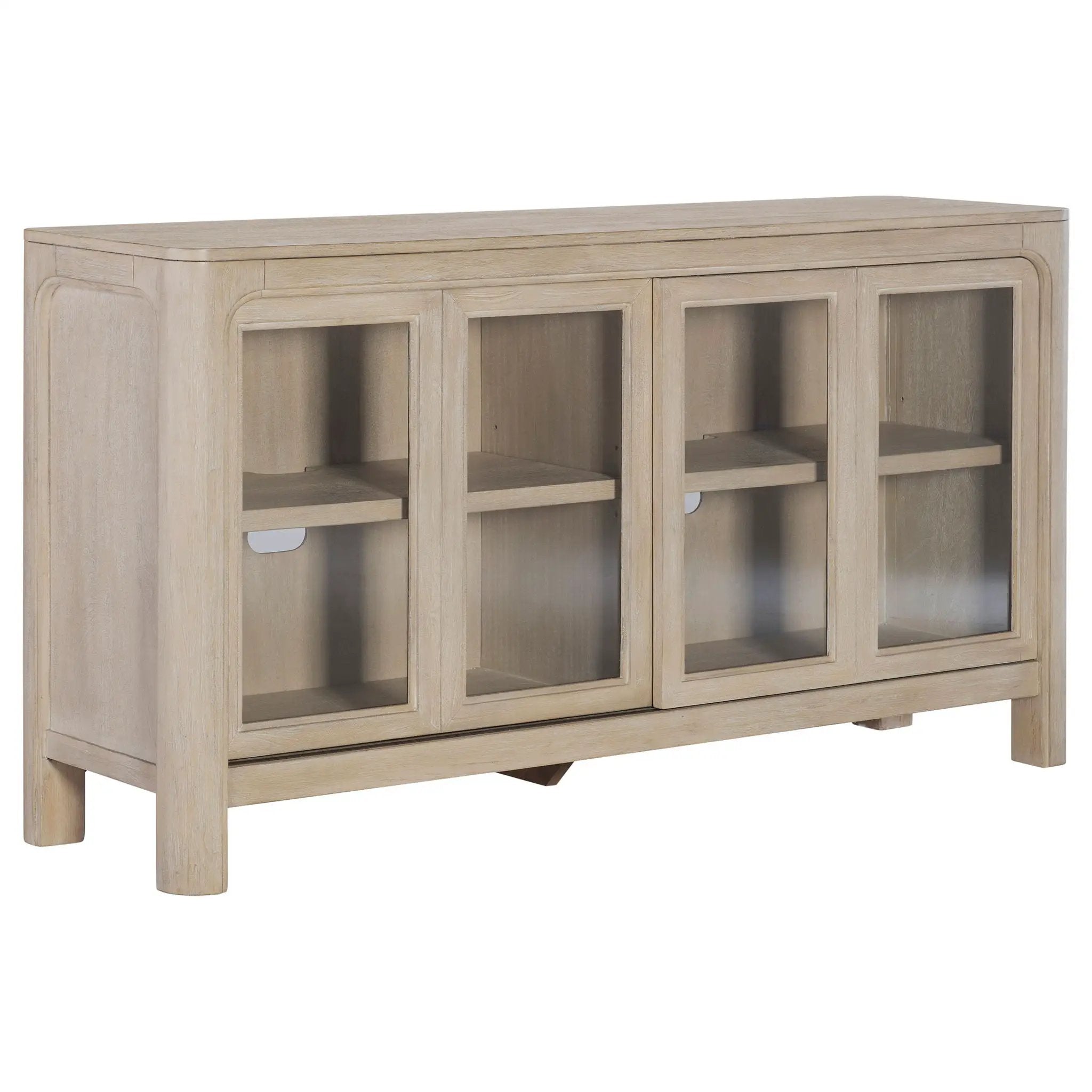 Solano Sliding Door Dining Sideboard Server Weathered Mango by Unique Piece Furniture