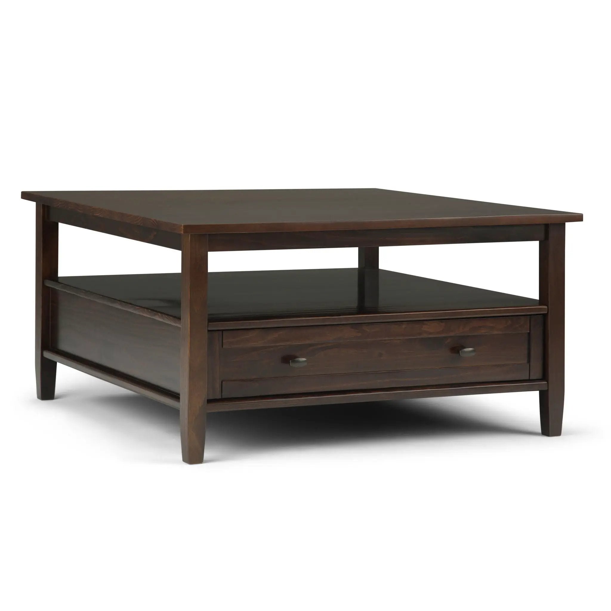 Warm Shaker - Square Coffee Table - Tobacco Brown by Unique Piece Furniture