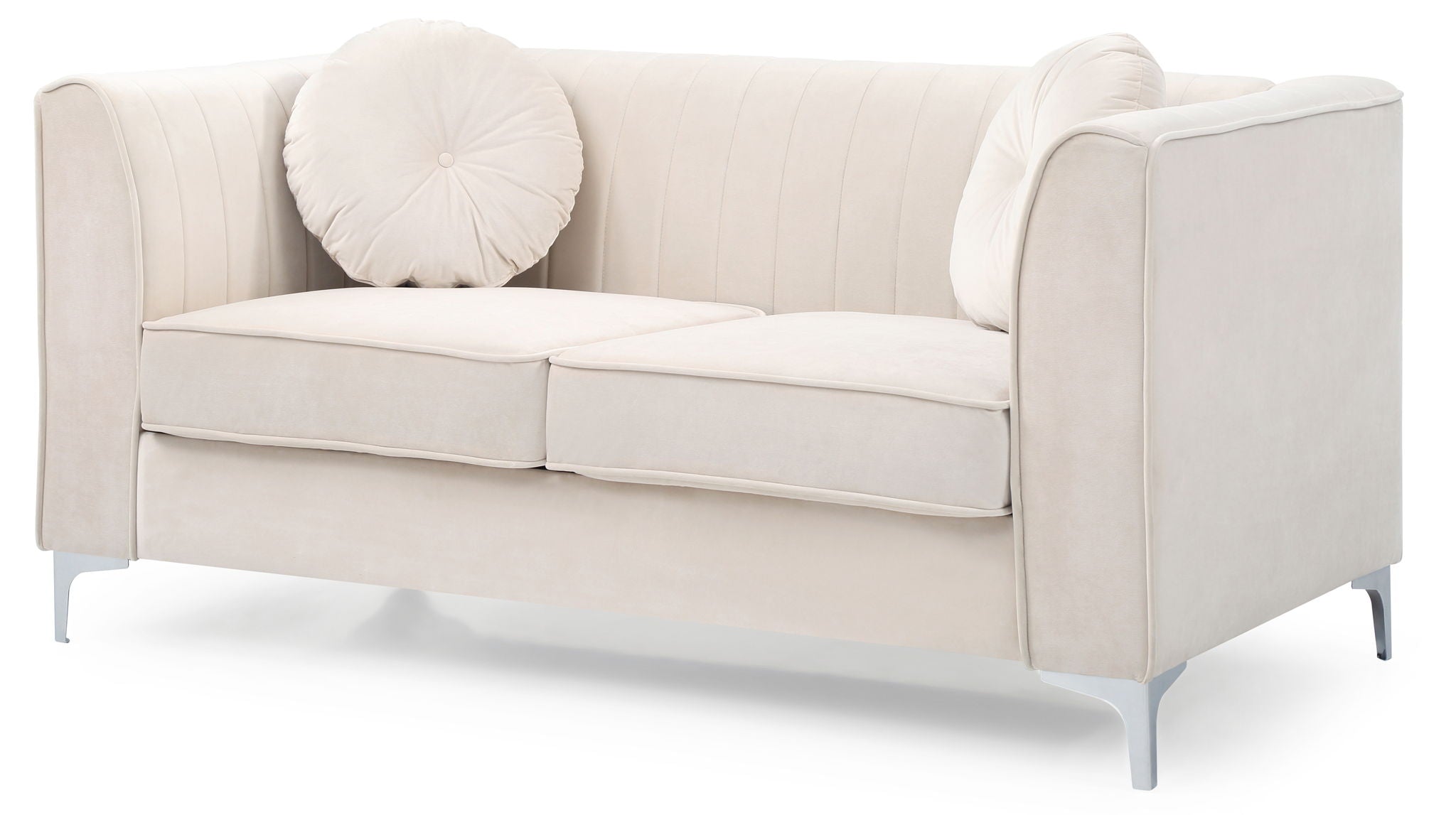 Glam Styled Micro Suede Loveseat by HouseOfZazla
