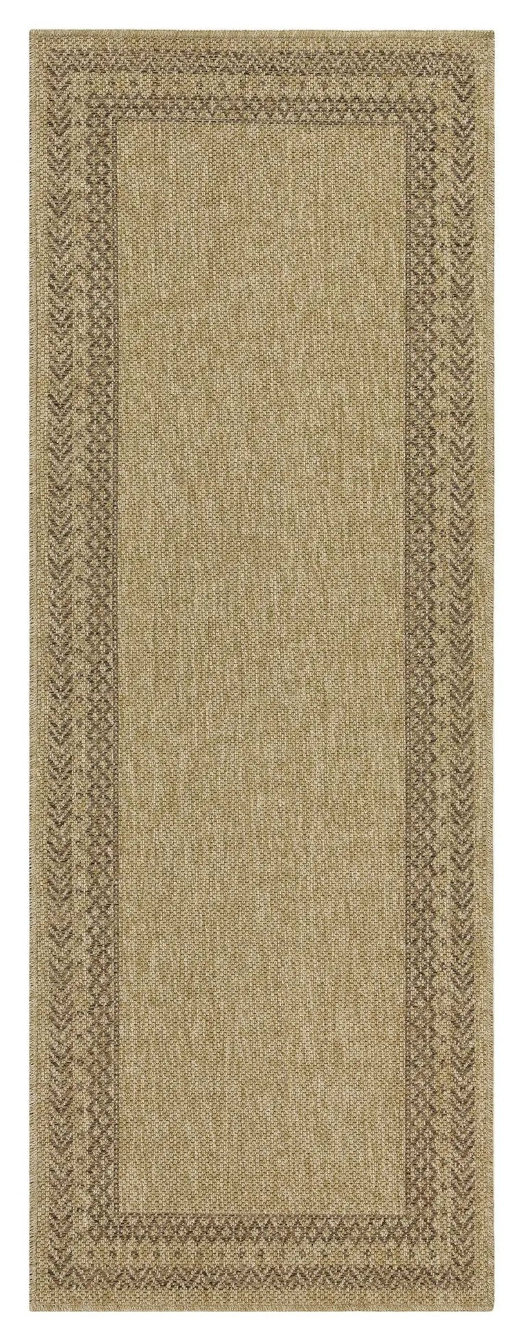 Earth GC_NTL1007 Jute/Mocha Indoor/Outdoor Area Rug by HouseOfZazla