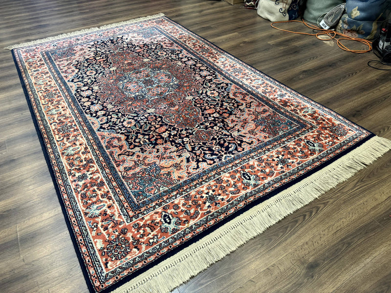 Karastan Rug 5.9 x 9, Kashan Medallion #741, Original Collection 700 Series, Discontinued, Wool Pile by Jewel Rugs