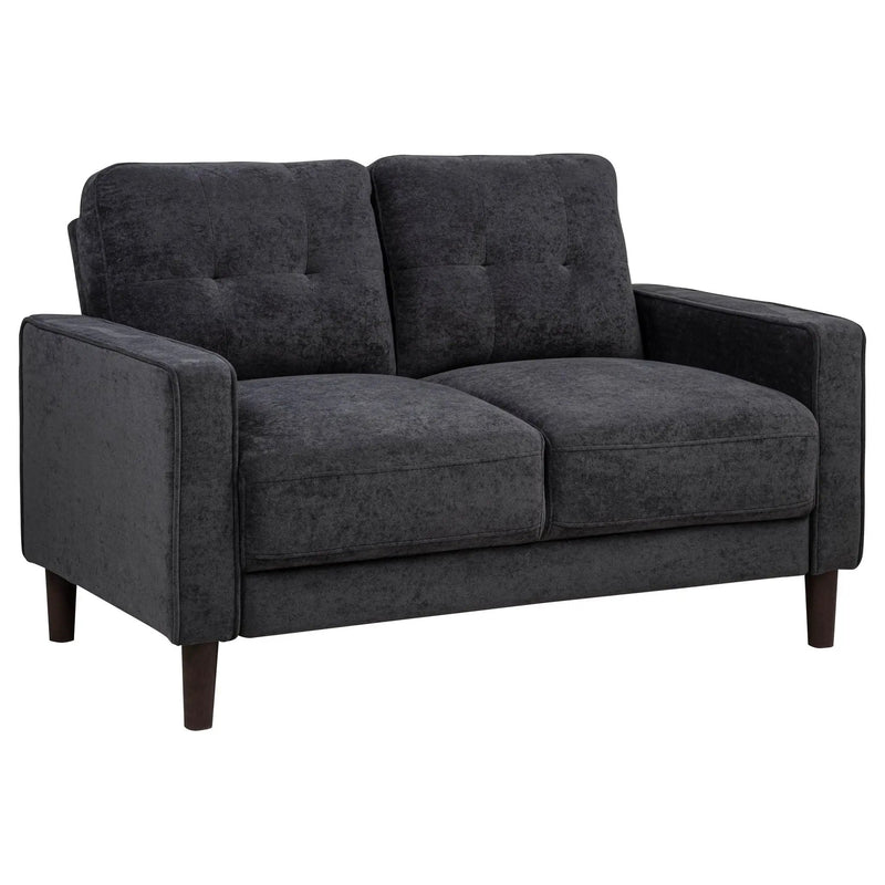 Bowen II 3-piece Upholstered Track Arm Sofa Set Steel Grey by Unique Piece Furniture