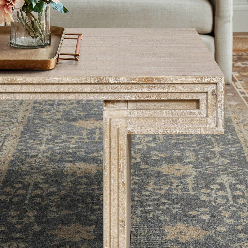 American Vintage Industrial Coffee Table, Double Tier Design
