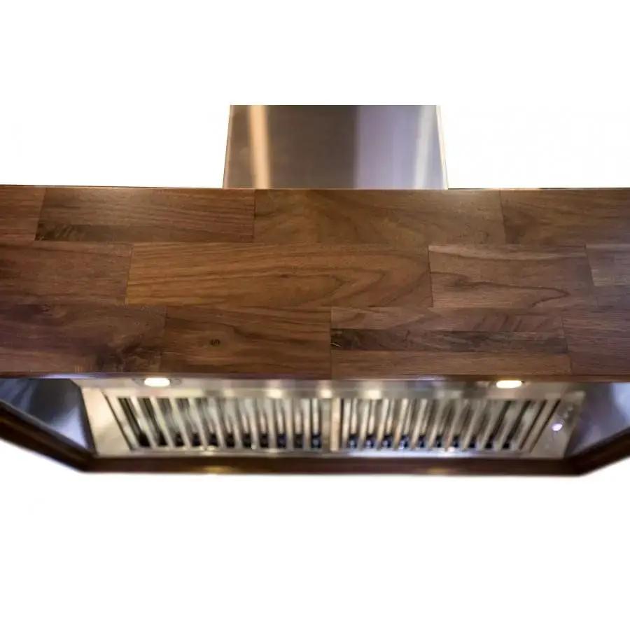 ZLINE 30" Wooden Wall Mount Range Hood Butcher Block, 681W-30 by Farmhouse Kitchen and Bath