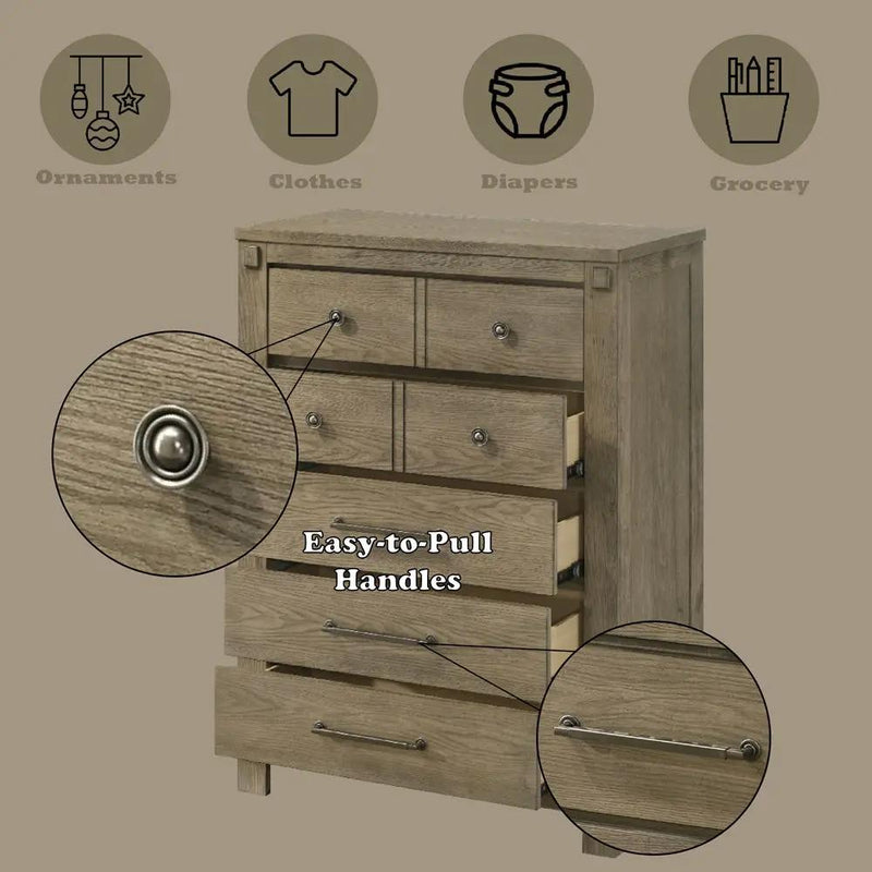 Colton - Chest - Antique White Oak by Unique Piece Furniture