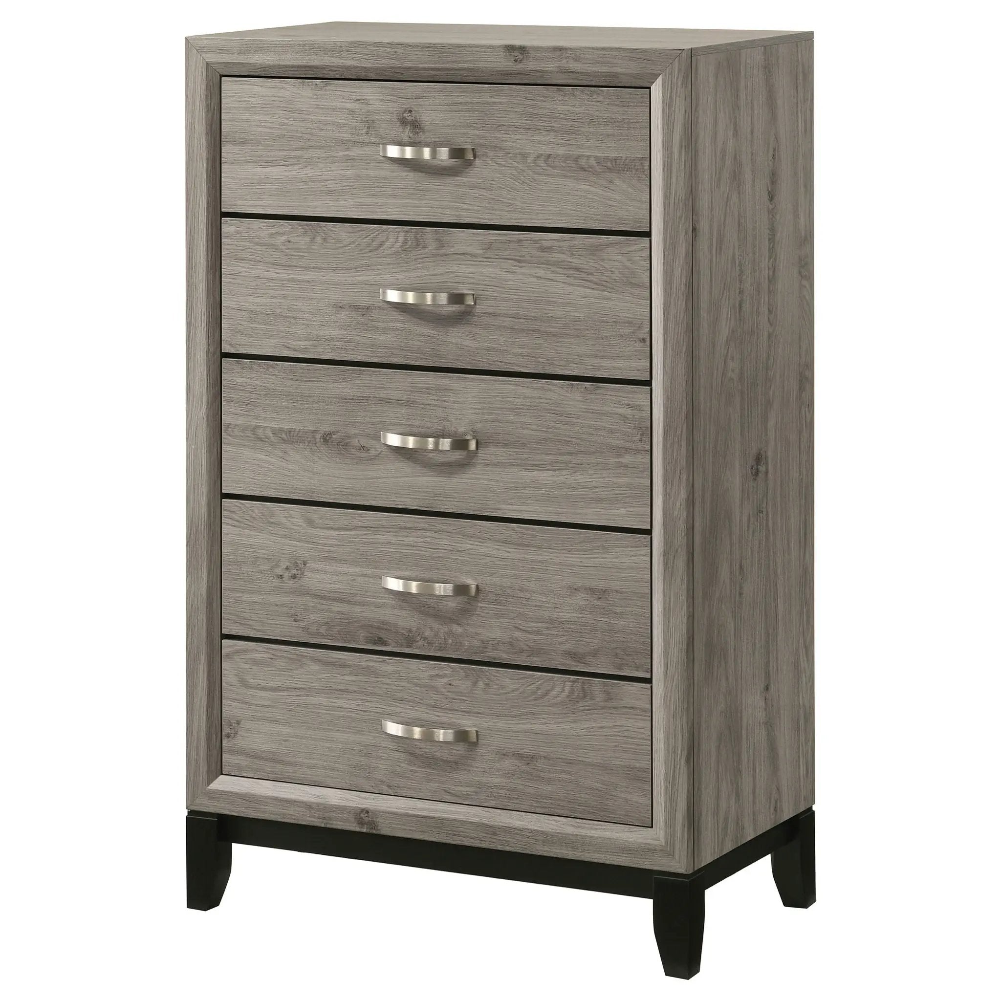 Watson 5-drawer Bedroom Chest of Drawers Light Taupe by Unique Piece Furniture