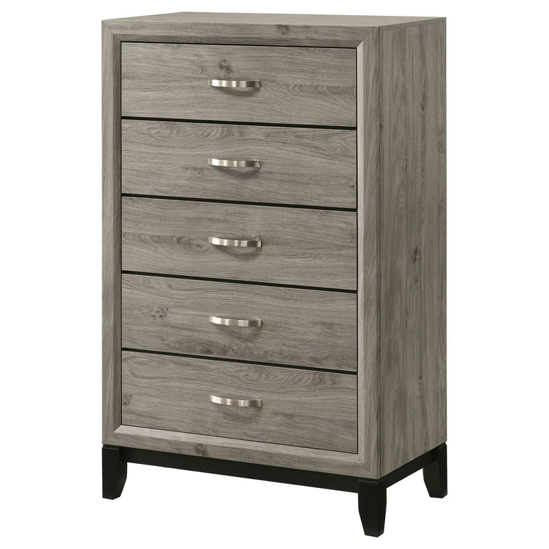 Watson 5-drawer Bedroom Chest of Drawers Light Taupe by Unique Piece Furniture