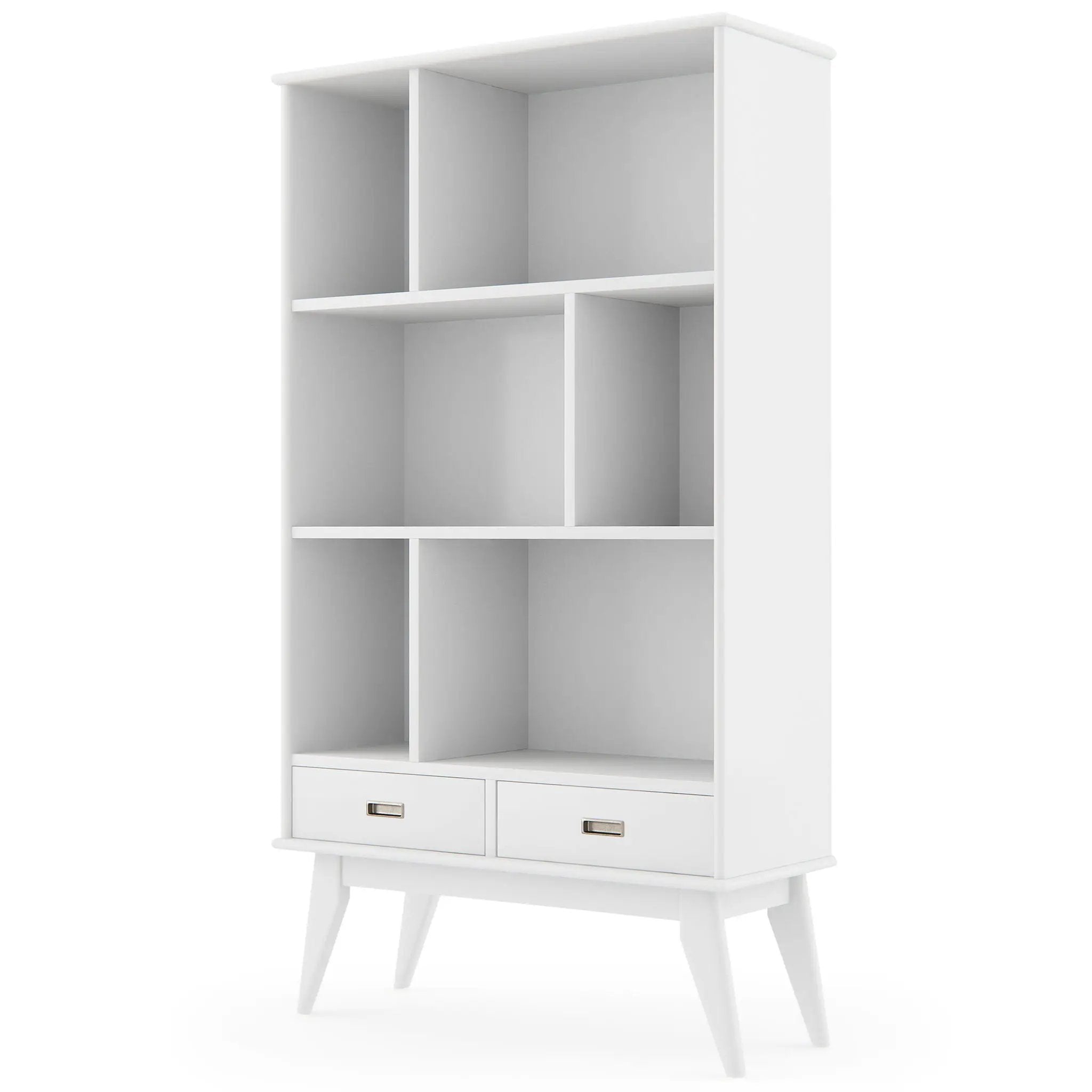 Draper - Mid Century Wide Bookcase And Storage Unit by Unique Piece Furniture