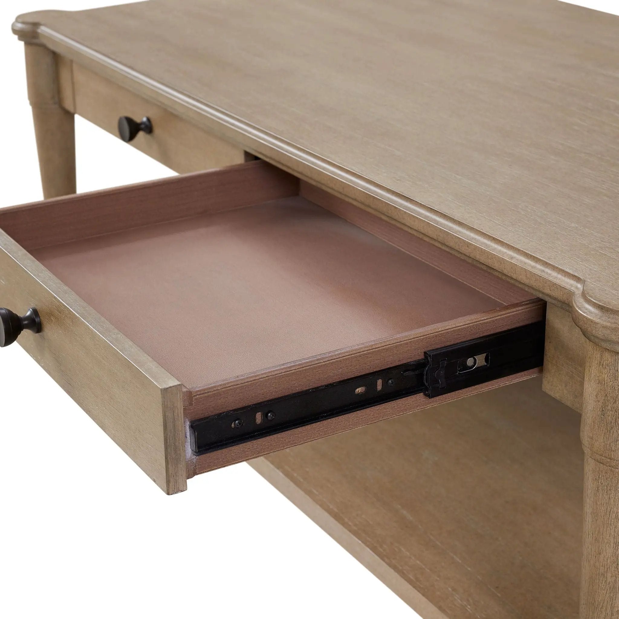 Cocktail Table With Two Storage Drawers And Casters by Unique Piece Furniture