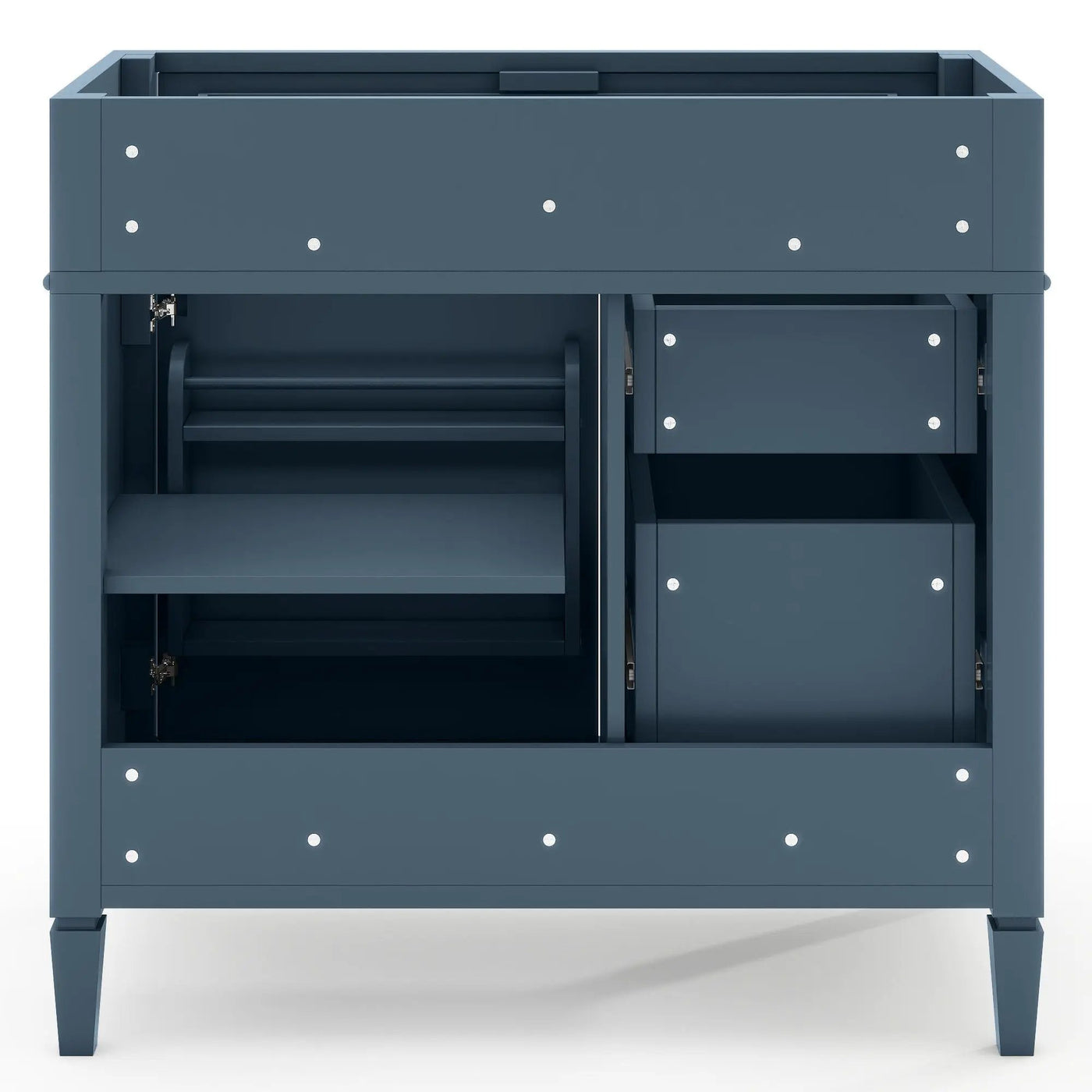 Bathroom Vanity With 2 Drawers And Tip-Out Drawer, Storage Cabinet by Unique Piece Furniture