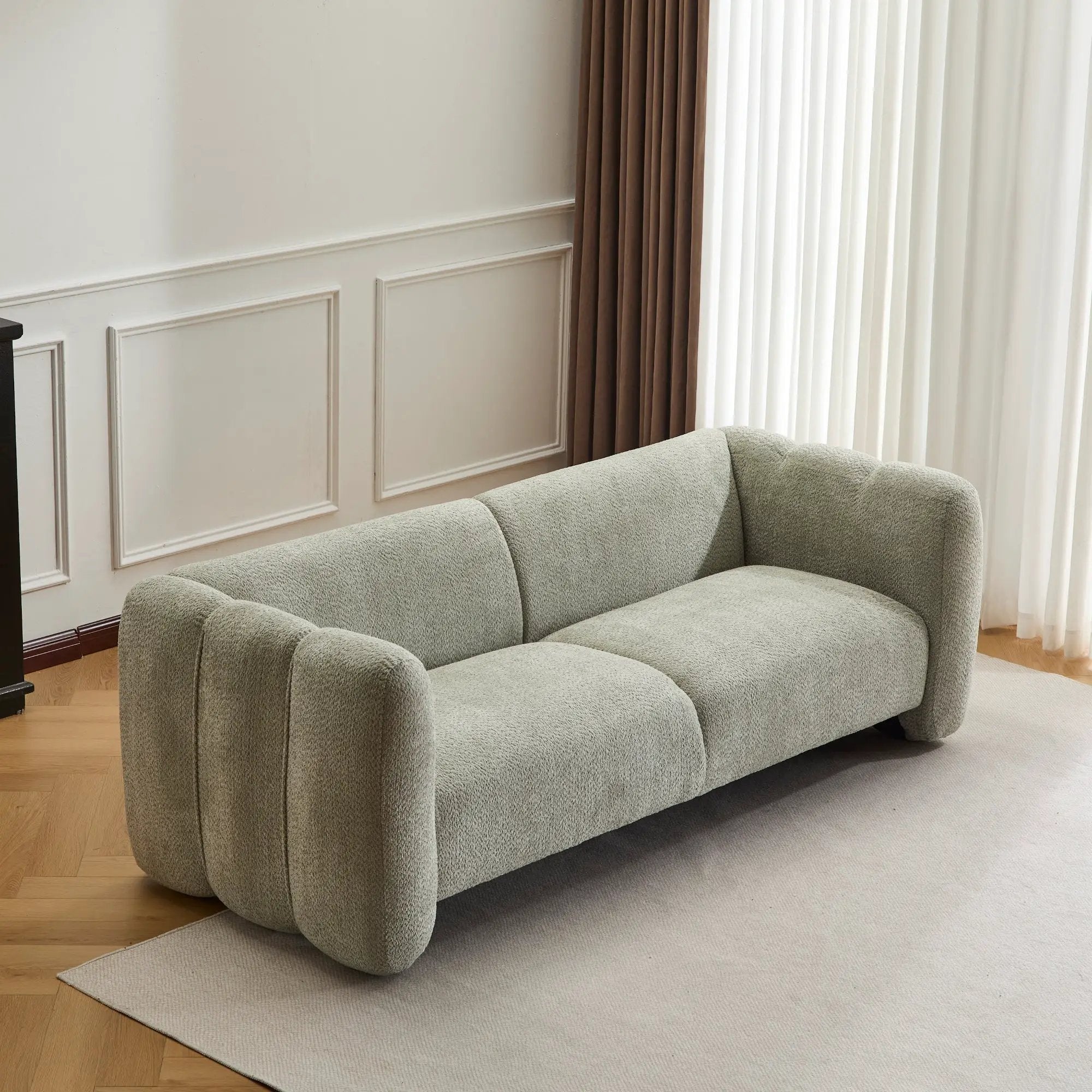 Tonson 83" 3-Seater Sofa with Wave Design by HouseOfZazla
