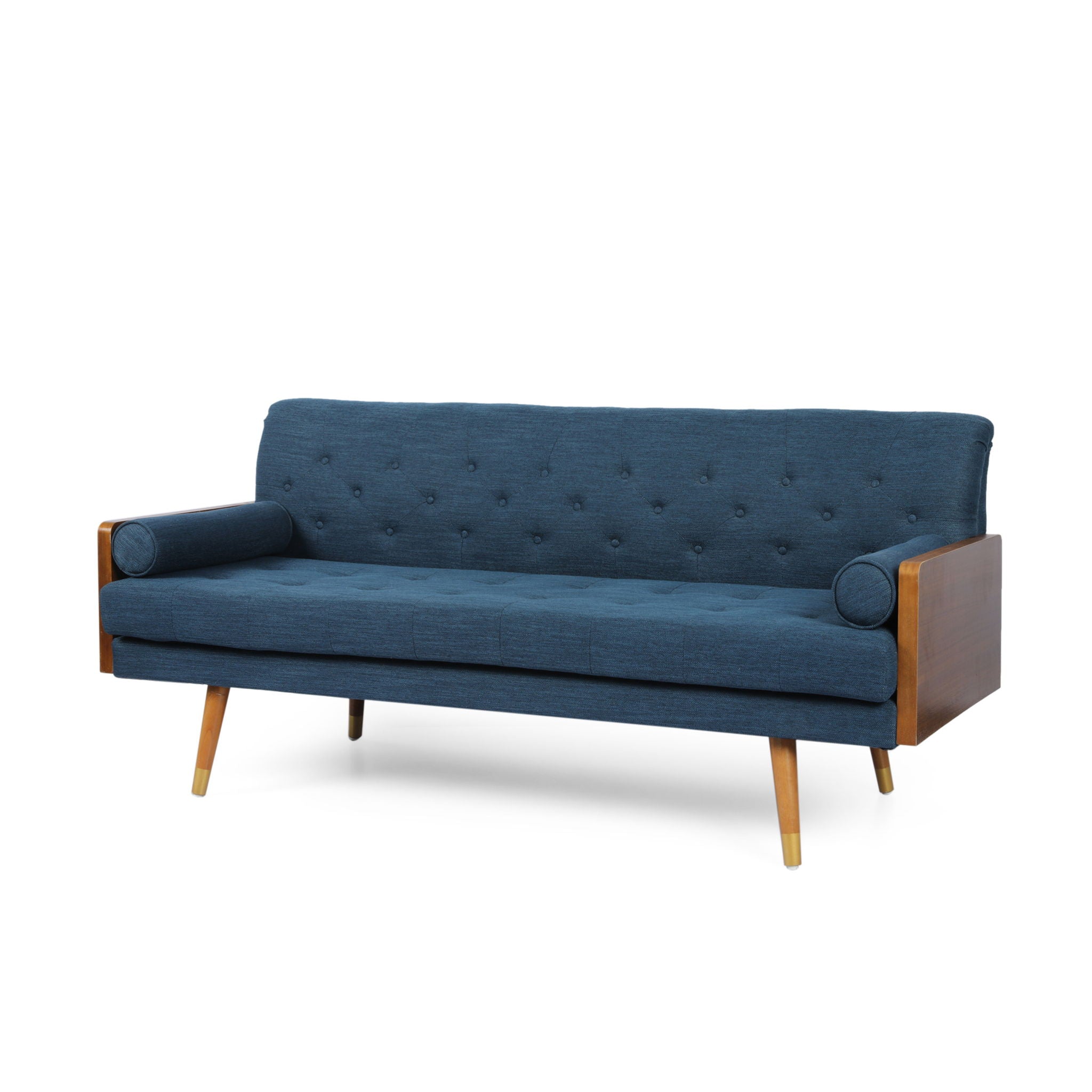 Aidan Mid Century Modern Tufted Fabric Sofa by HouseOfZazla