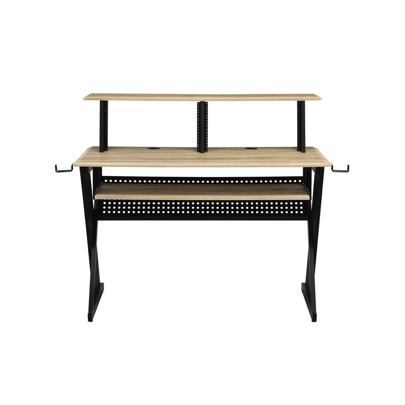 Eleazar - Music Recording Studio Desk - Natural Oak by Unique Piece Furniture