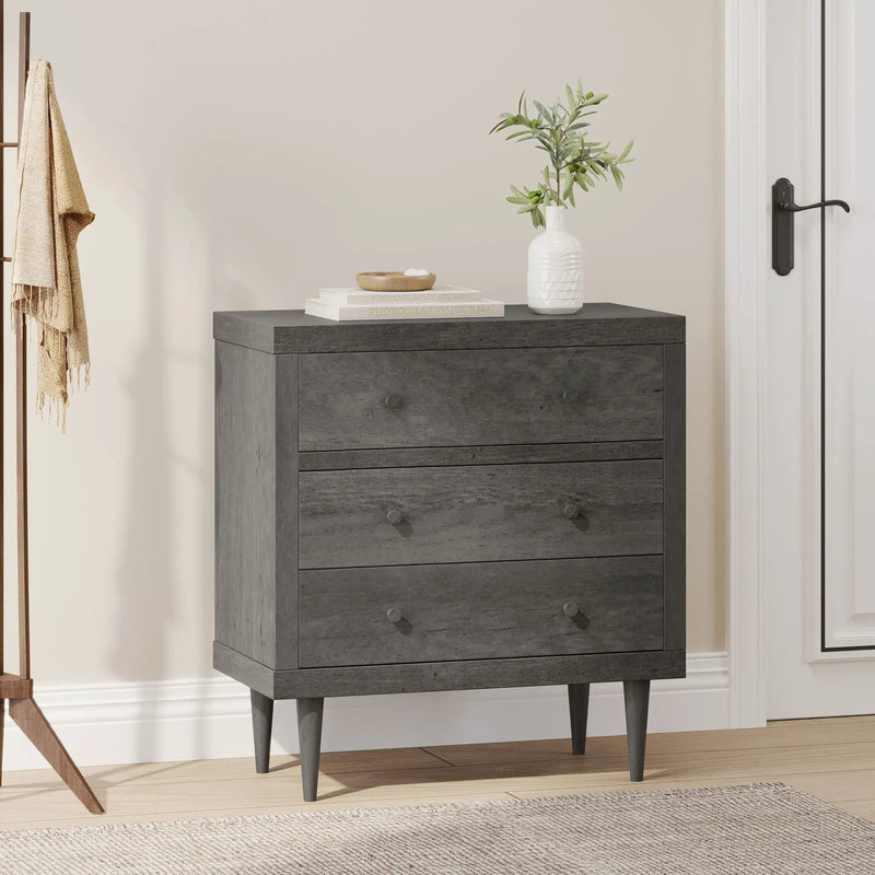 Nystrom Mid Century Modern 3 Drawer Chest by HouseOfZazla