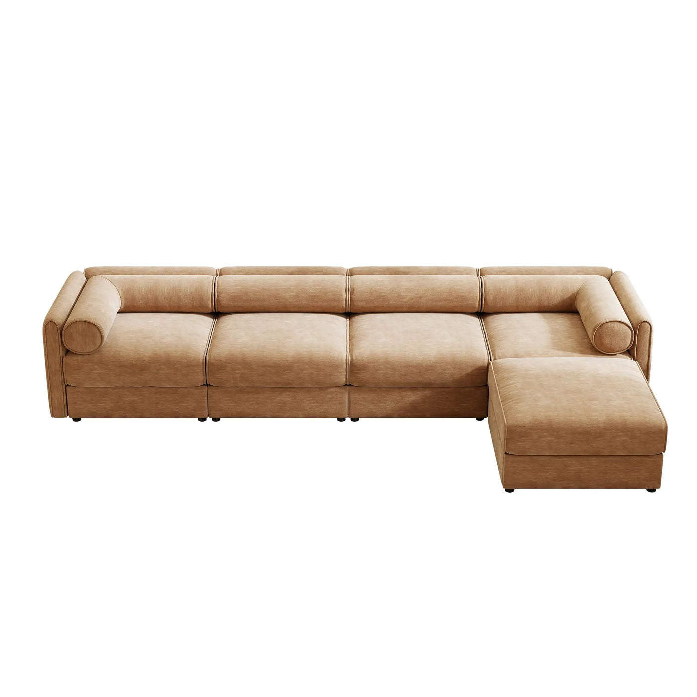Contemporary Elegant Sofa With Storage And Ottoman by Unique Piece Furniture