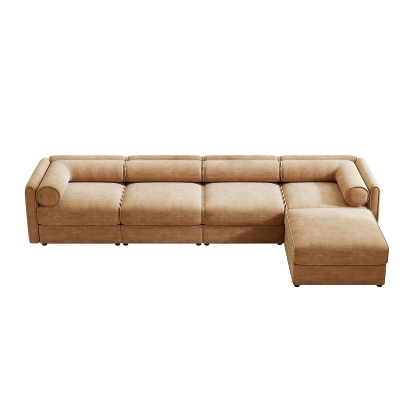 Contemporary Elegant Sofa With Storage And Ottoman by Unique Piece Furniture