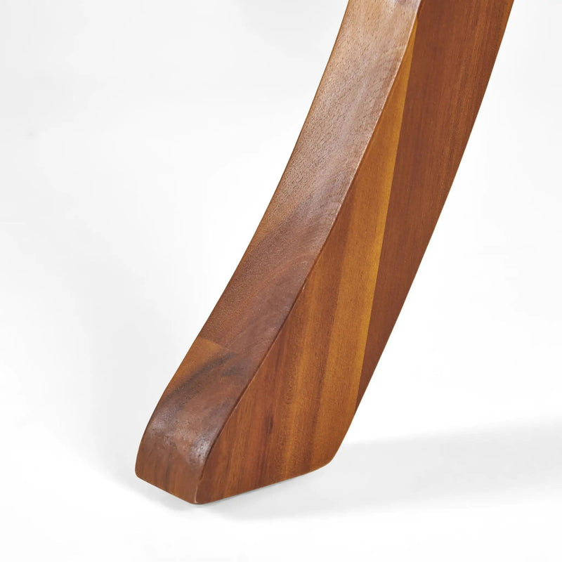 Hermosa Outdoor Acacia Wood Circular Dining Table by HouseOfZazla