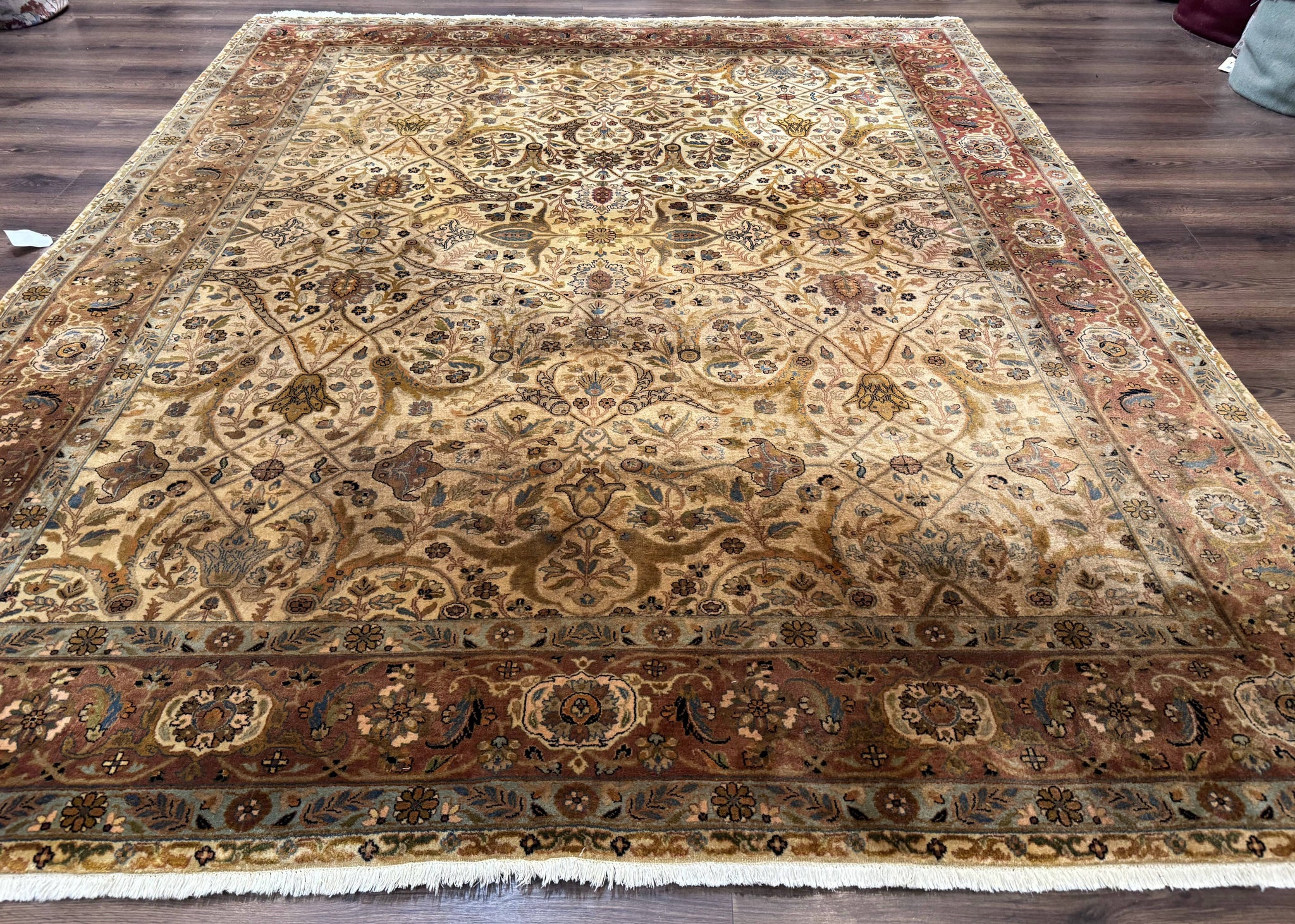 Indo Persian Rug 8x10, Teawash Bidjar Carpet, Allover Pattern by Jewel Rugs