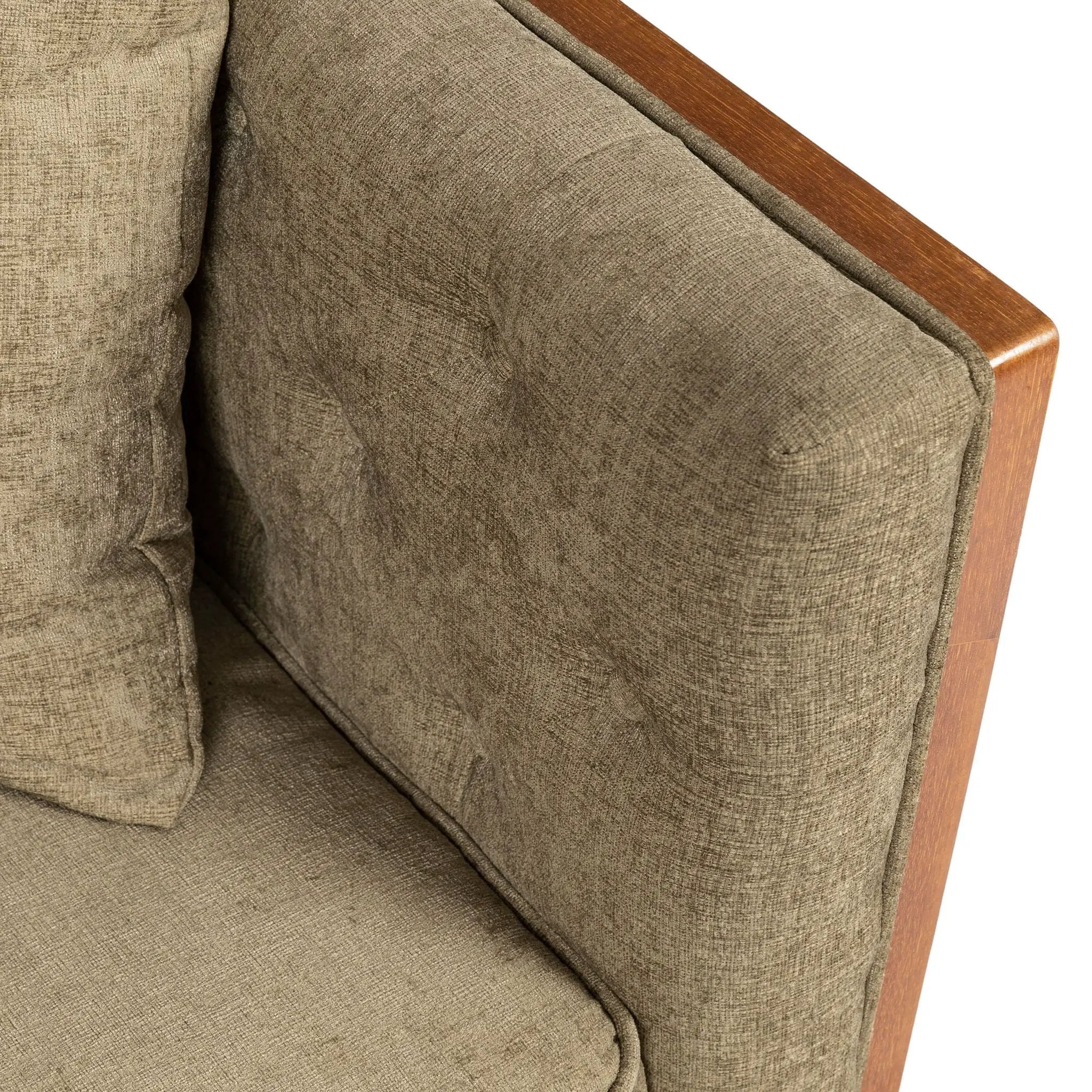 Retro Modern Loveseat With Button Tufted Upholstery by HouseOfZazla