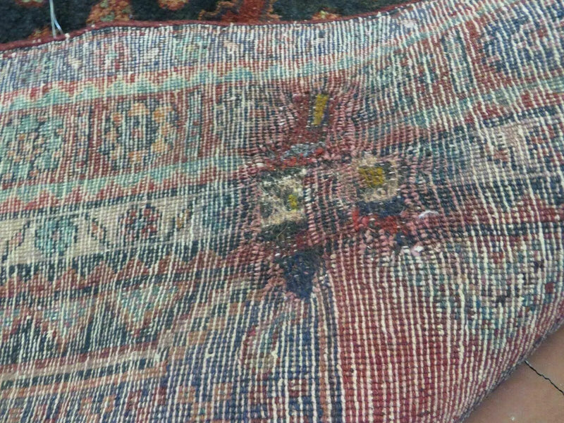 4' X 9' Antique Handmade Turkish Tribal Oriental Geometric Wool Rug # 605 by Jewel Rugs