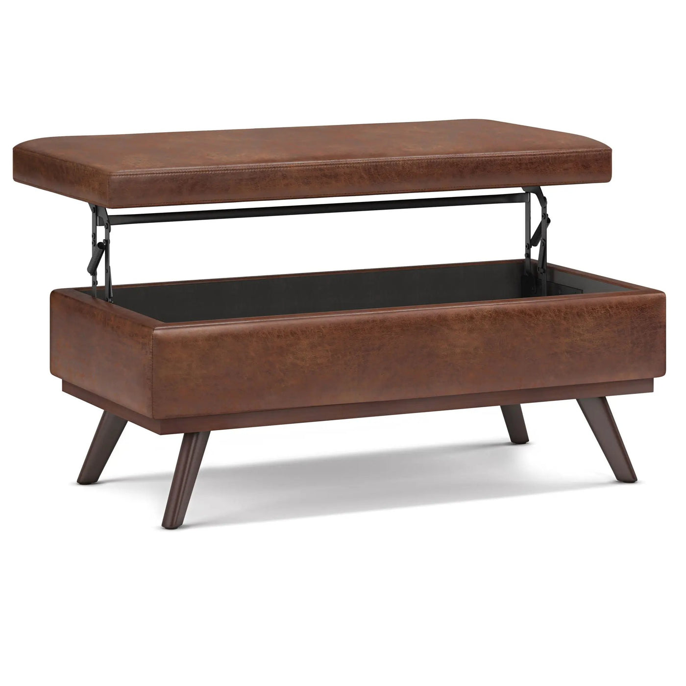Owen - Lift Top Large Coffee Table Storage Ottoman, Mid Century Style by Unique Piece Furniture